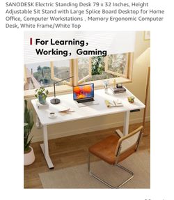 white moving desk!