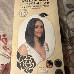 BRAZILIAN. NATURAL REMY ULTRA HD LACE WIG 100% BRAZILIAN REMY HAIR TANGLE FREE