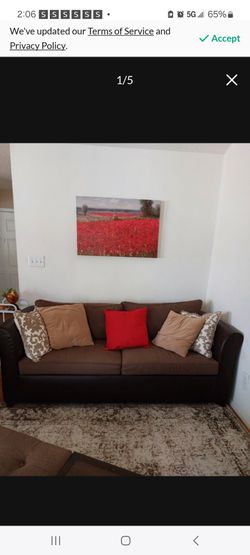 Chocolate Brown Sofa/Couch