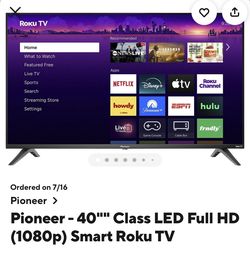 Pioneer 40inch Smart Roku TV