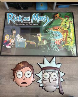 Rick and Morty Poster & SDCC Masks