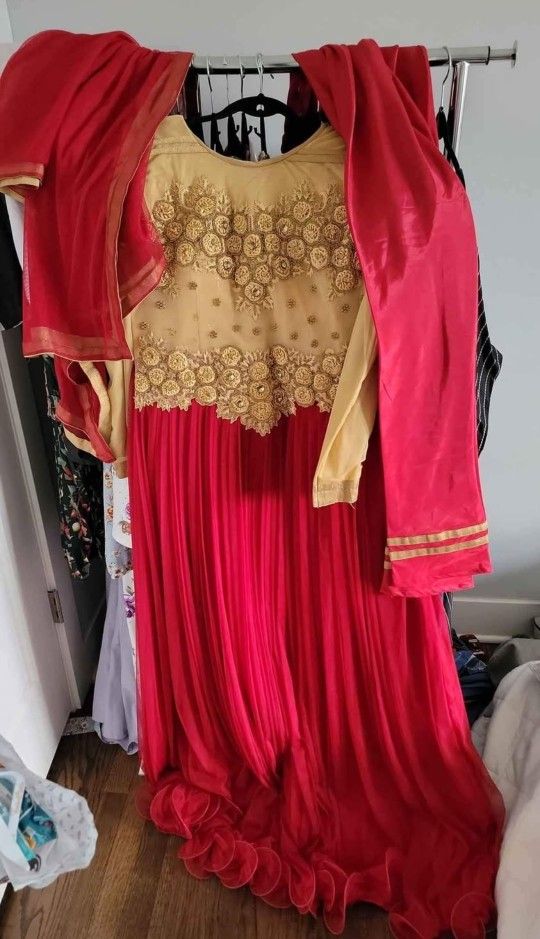 Red Dress Wedding