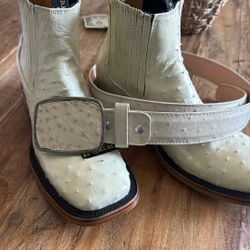 Ostrich Ivory Bone Color 