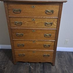 Antique Dresser/ Chest,  Preowned,  Measurements Are In The Pictures 