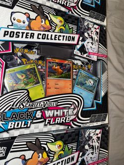 Unova Poster Collection black bolt white flare