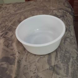 Vintage Milk Glass Mixing Bowl 
