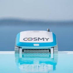 BWT's Cosmy The Bot 150 Robotic Vacuum Pool Cleaner - Memorial Day limited Edition - Wall Climbing & Smart Navigation - Cleans Pool in 2 Hours - Easy