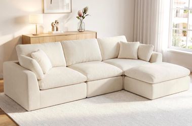 107” wide cloud like sectional sofa