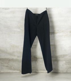 Pinned striped pants