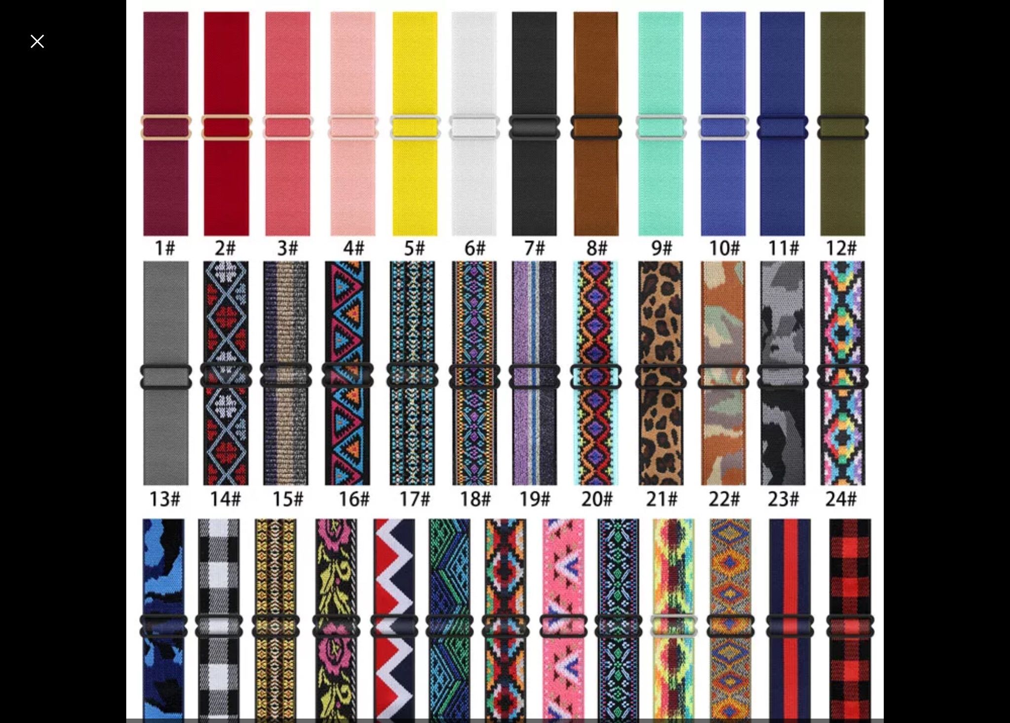 Set Of 10 Apple Watch Nylon Bands, Lots Of Colors To Choose From / 38mm 40mm 42mm 44mm