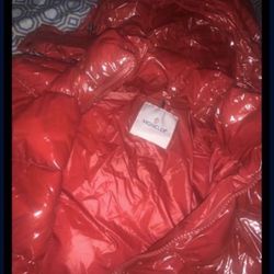 Red Moncler Coat