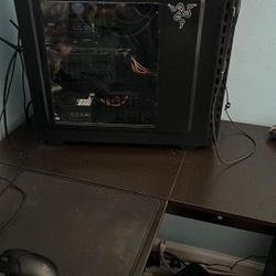 computer and dell monitor