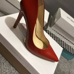 Red Patent Jessica Simpson Heels 