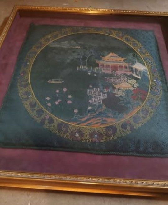 Antique Embroidered Pillow Case