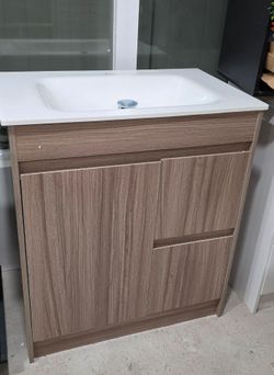 30" New Bathroom Cabinet with Sink