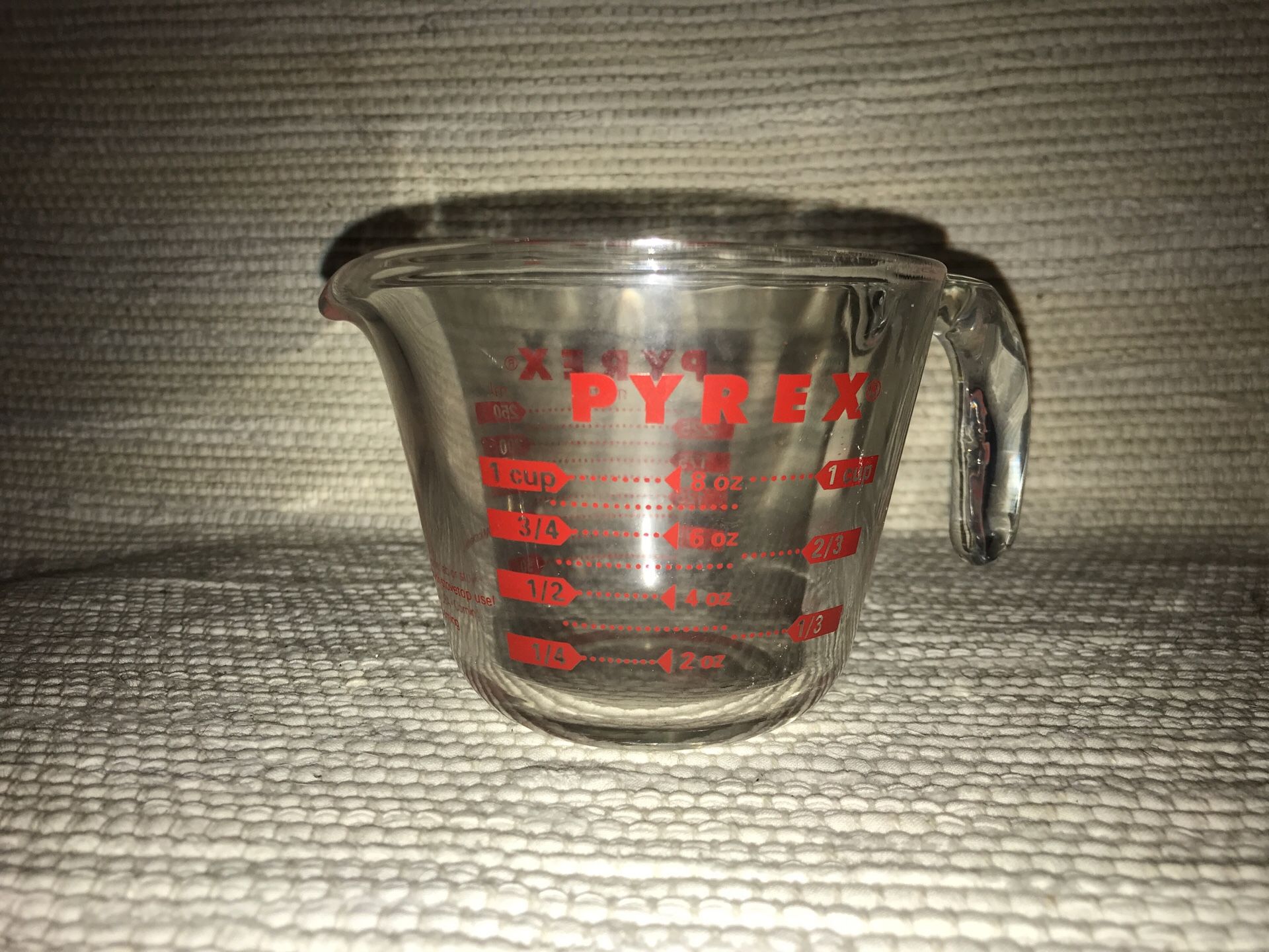 Vintage Pyrex measuring 1 cup