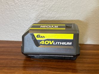 RYOBI 40V Lithium-Ion 6.0 Ah Battery USED LIKE NEW