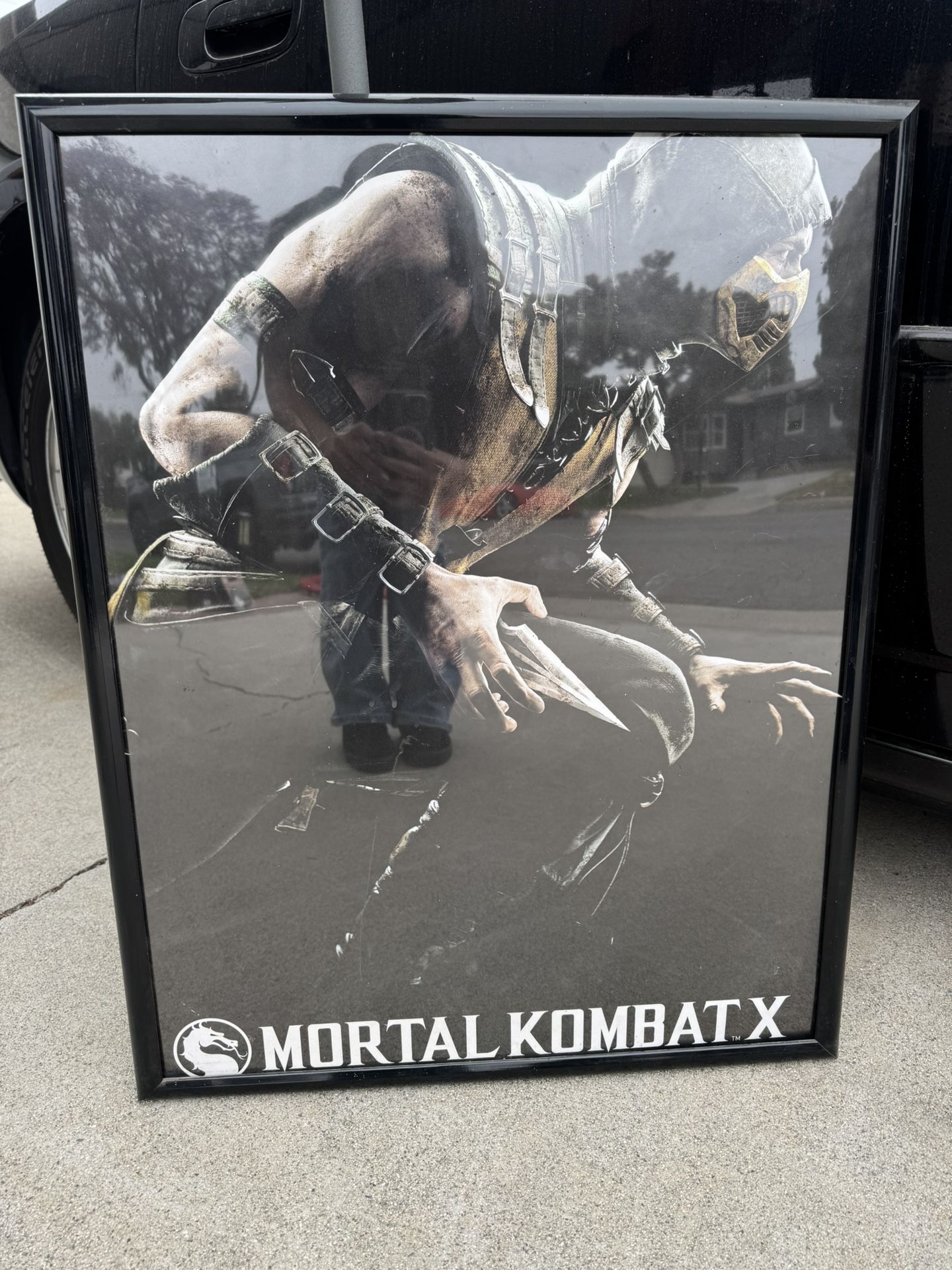 Mortal Combat Poster With Frame