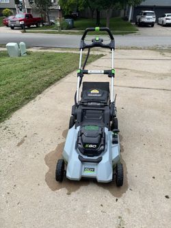 EGO 21” self-propelled mower + 2 batteries + charger