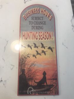 Ducks Unlimited Sign