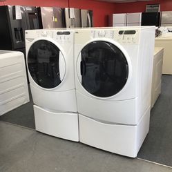 Kenmore Elite Front Load Washer And Dryer Set. 1 year Warranty 