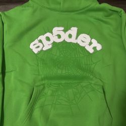 GREEN SPIDER HOODIE (SIZE M)