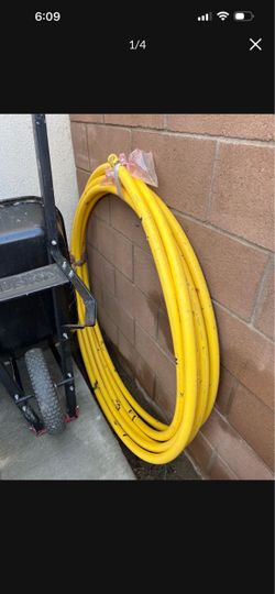 Yellow Gas Line Tubing Coil