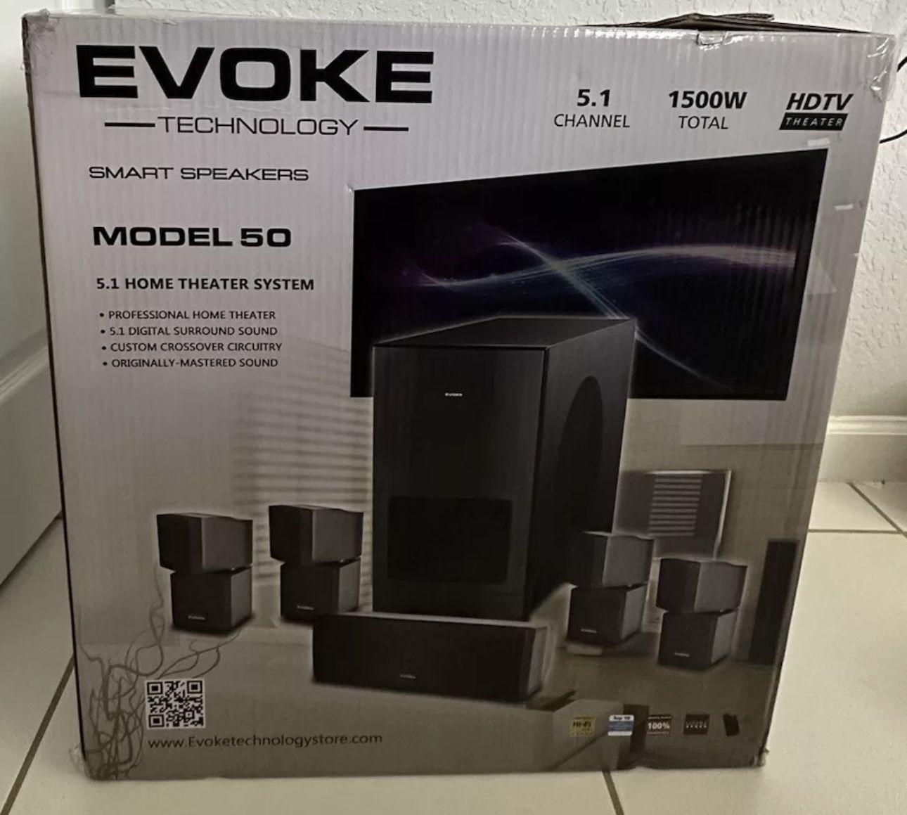 Evoke Technology 5.1 Professional Home Theatre System Model 50 