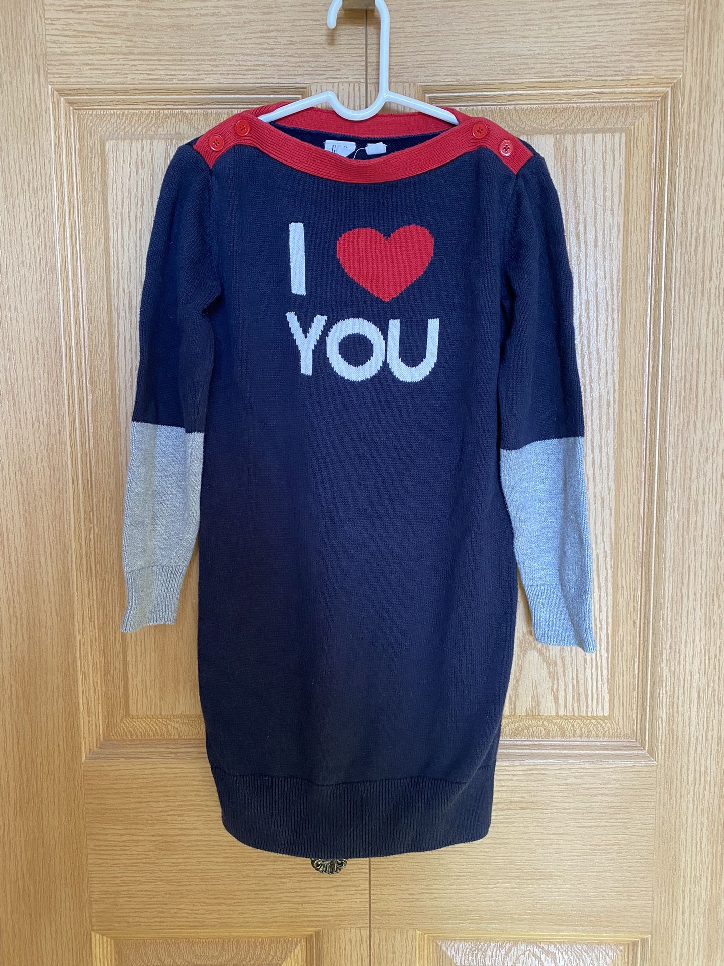 Gap Kids Girls Dress Size S 6-7 Valentines Day Girls Clothes I ❤️ You