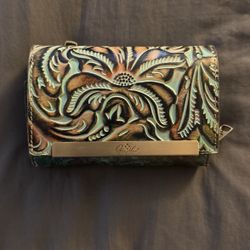 Patricia Nash Trifold Women's Leather Wallet - Turquoise RFID 