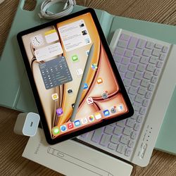Apple iPad Air 11” (M3 chip / 2025 model) 128GB with keyboard, pen & Accessories