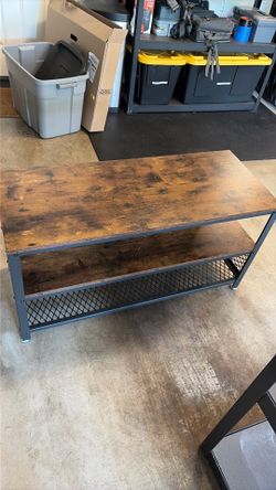 Media stand shoe rack