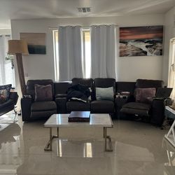Four individual recliner set
