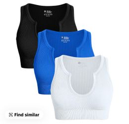 OQQ woman’s sports bras *new*