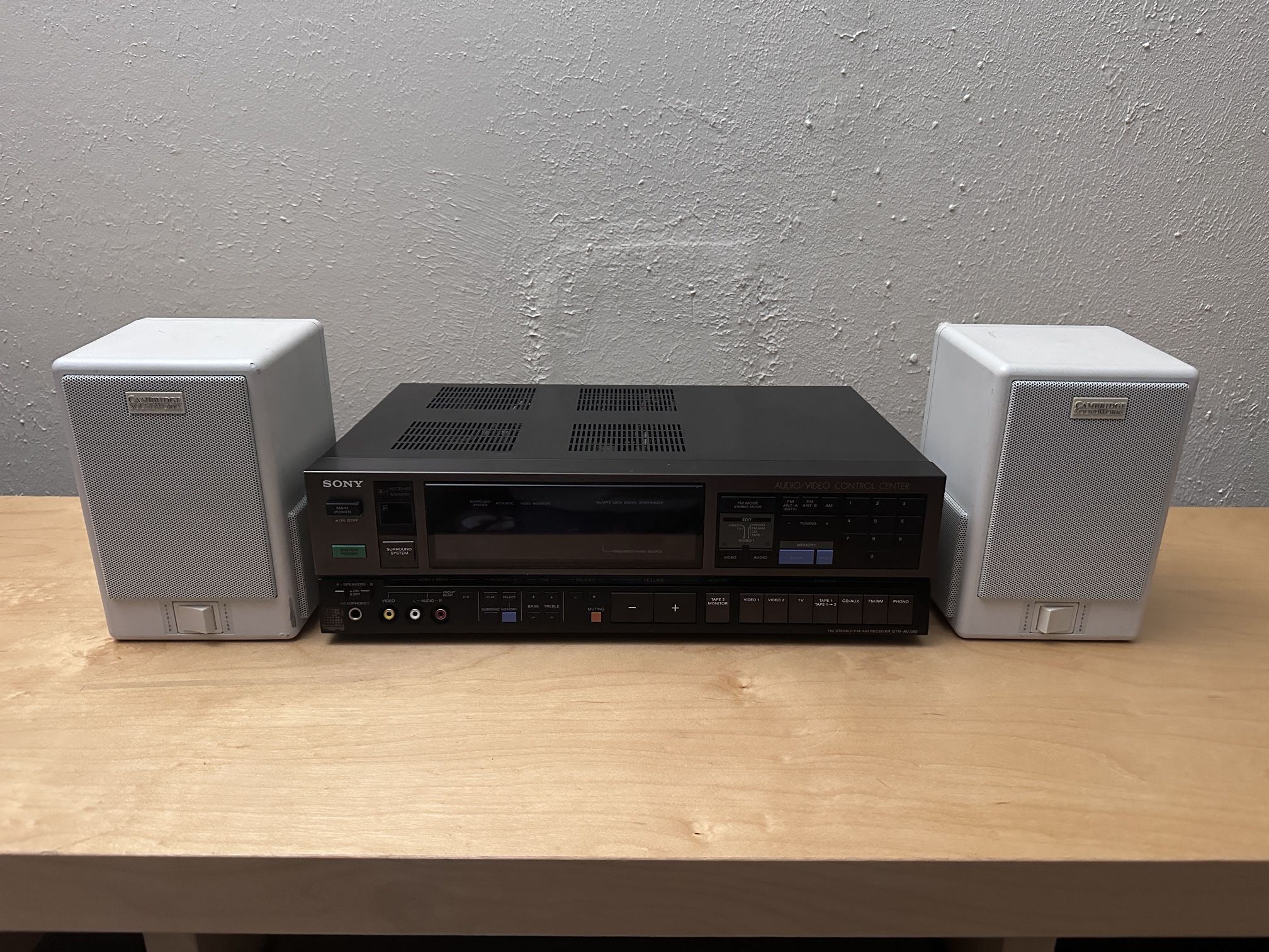 Sony STR-AV580 A/V Control Center AM/FM Stereo Receiver, Cambridge soundworks