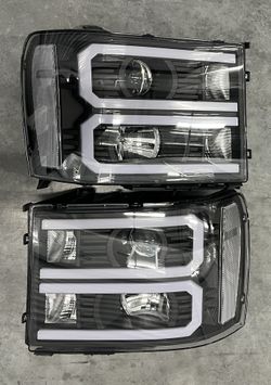 07-13 Gmc Sierra Led C-Bar Headlights