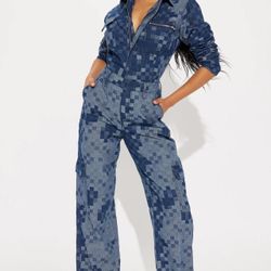 Denim Jumpsuit New With Tags