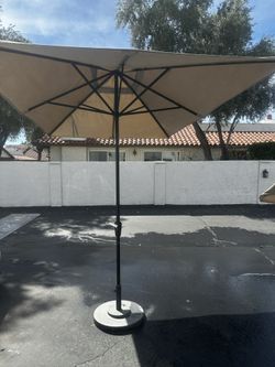 Crate And Barrel 10ft Rectangular Umbrella