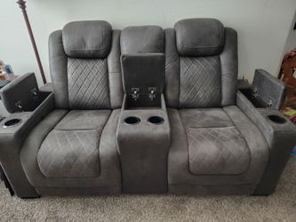 2 seat recliner set Adjustable Storage