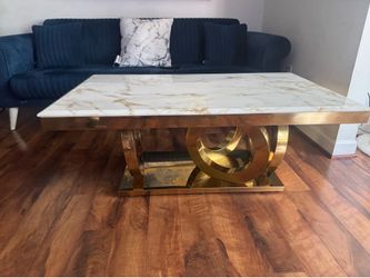 Luxury Marble Coffee Table Heavy Duty & Excellent Condition – $450 (Pickup Only)