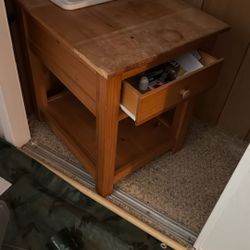 Wood End Table 