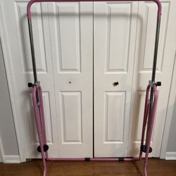 Gymnastics bars with folding mat 