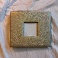 Gold Glitter Scrapbook Album with Photo Window Cover 