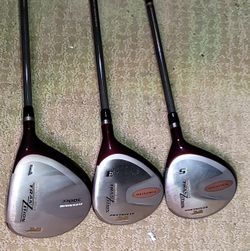 Set of Golden Bear TranZition fairway wood golf clubs