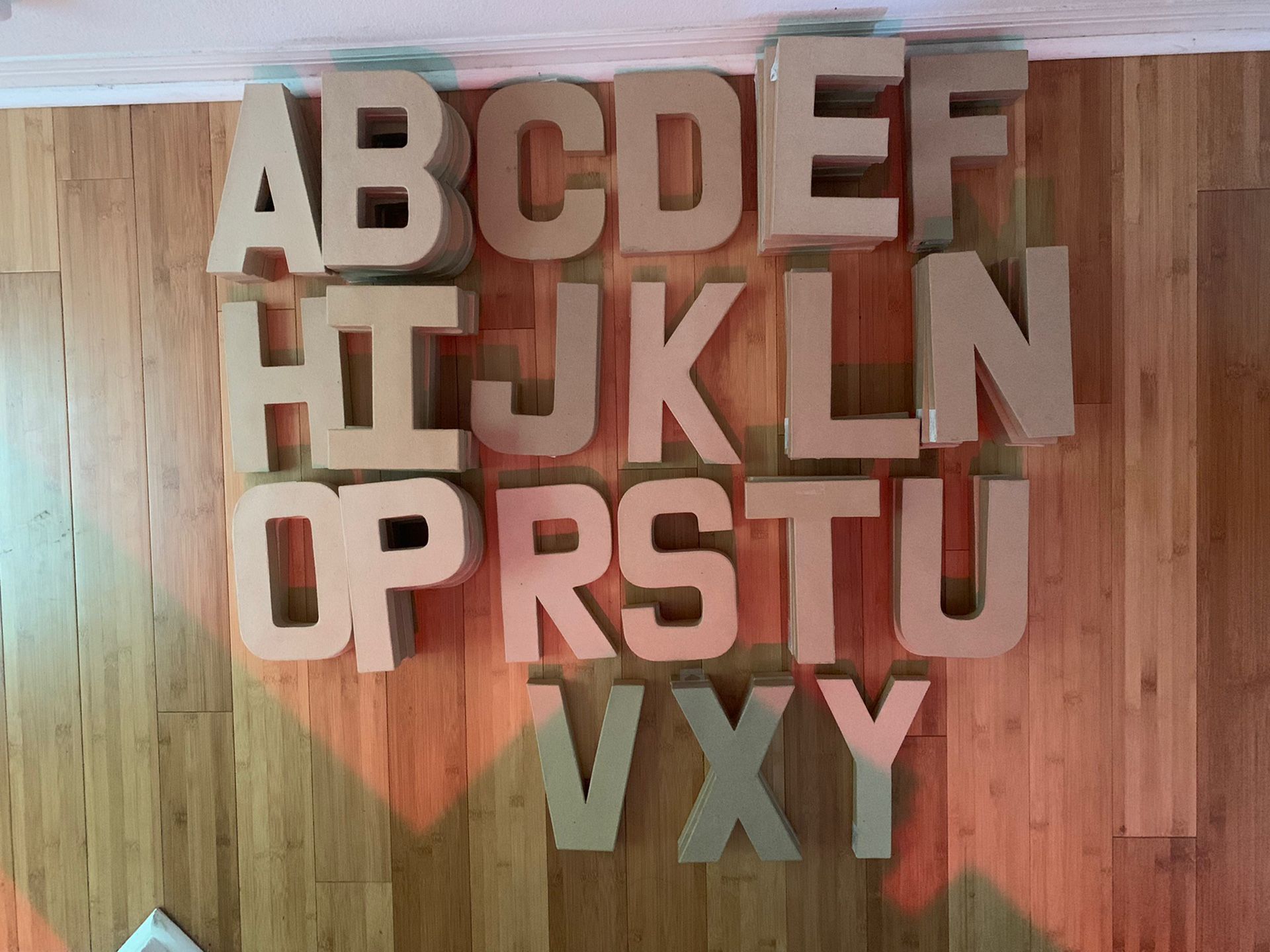 Assorted Paper Mache Crafting Letters 