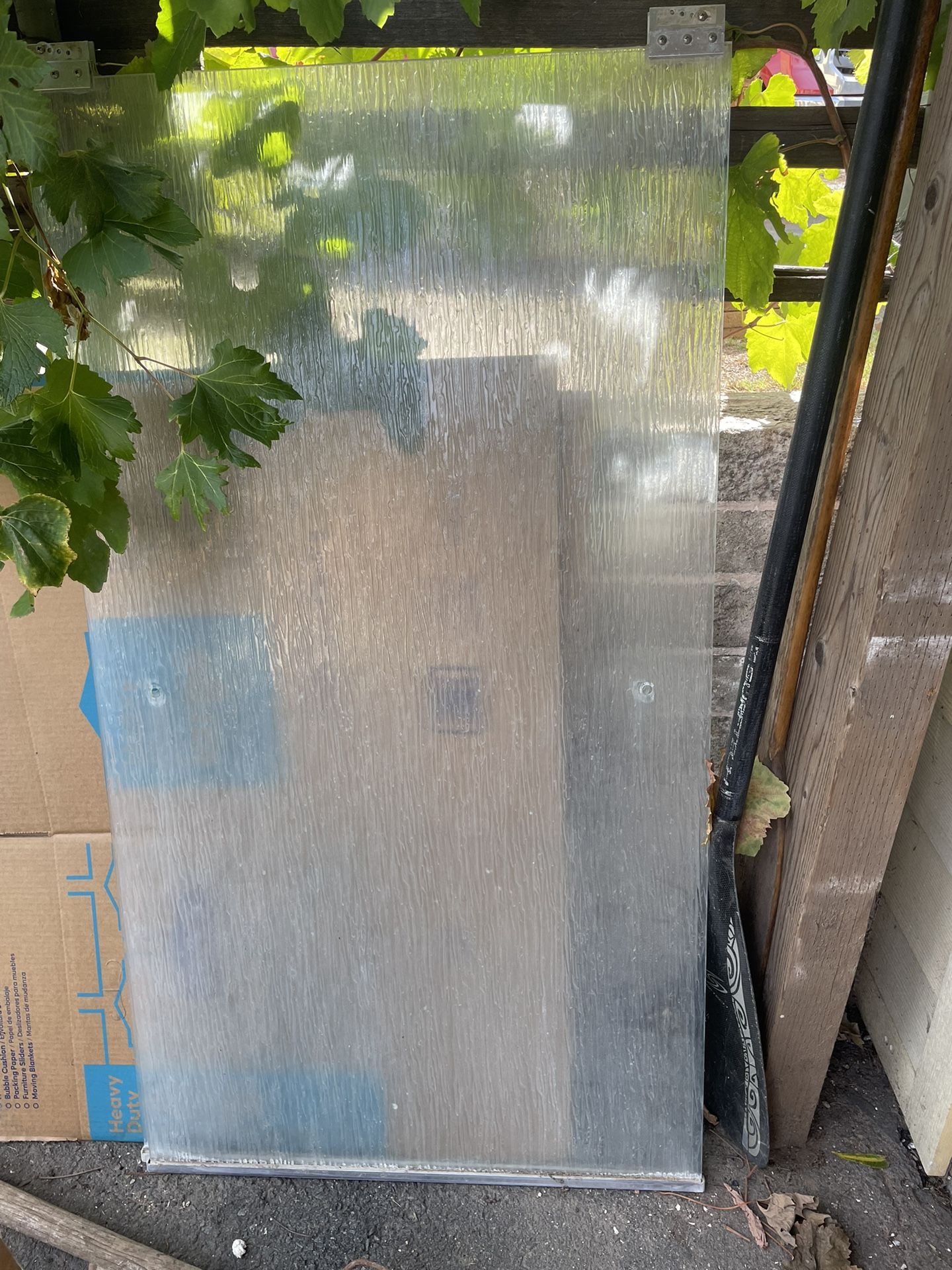 Frosted Glass Shower Door With All The Fixings