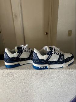 LV blue shoes