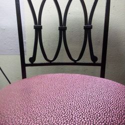 UNIQUELY AWESOME HOME CRAFTED PINK FABRIC BAR STOOL!!!!