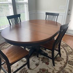 Wood Kitchen Table & 4 Chairs