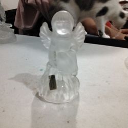 Lead Crystal Angel Bell